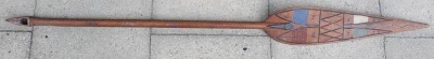 Auktion 374<br>Zeremonial- oder Prunkpaddel, wohl Ozeanien, Spitze defekt, ca. L-130cm [1]