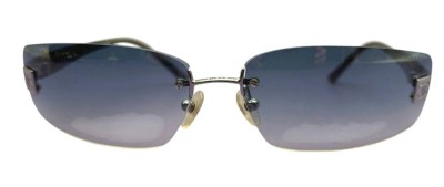 Auktion 374<br>rahmenlose Sonnenbrille von Chanel, blau getönt mit CC Loge beidseitig  vorne, [1]