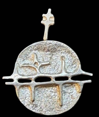 Auktion 374<br>gr. Designer-Anhänger-925-, undeutl. Dreiecks-Punze, ca. 4x4,5 cm, 11,58 [1]