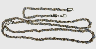 Auktion 374<br>Set, Hals-und Armband, Bicolor Qualität-Double, L-70 und 19 cm, zus. 65,5 gr. [1]