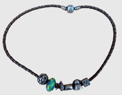Auktion 374<br>Pandora-Halsband mit 6 Silber-925- Charms, 23,19 gr [1]