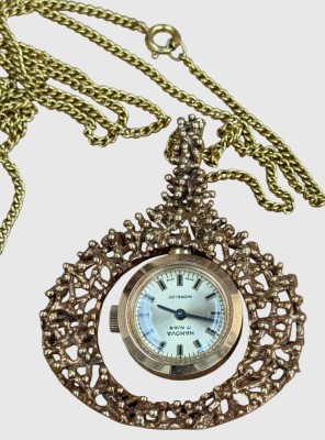 Auktion 374<br>mechan. Damen-Umhängeuhr 