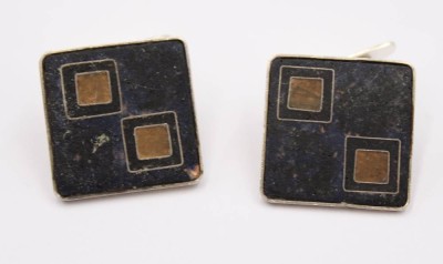 Auktion 374<br>Paar Manschettenknöpfe, 835er Silber, ca. 18,9gr. [1]