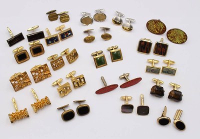 Auktion 374<br>20 Paare div. Modeschmuck-Manschettenknöpfe [1]