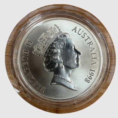 Auktion 374<br>Australien Kangaroo 1 oz Silbermünze 1993,  boxed [1]