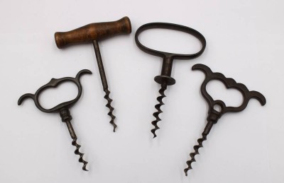 Auktion 375<br>4x antike Korkenzieher, ca. L-12cm [1]