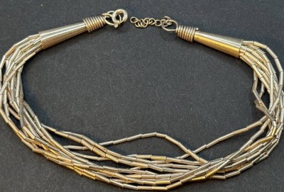 Auktion 375<br>mehrreihiges Silber-Armband-925-, L-19 cm, 8,82 gr. [1]