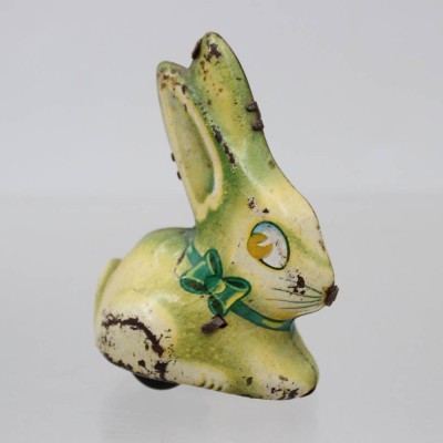 Auktion 375<br>Lehmann „Hop Hop Hase“, Modell Nr. 918, ca. H-8cm, Schwungrad defekt, Altersspuren [1]