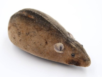 Auktion 375<br>Schuco-Maus, Schwungradantrieb, Schwanz fehlt, ca. L-8,5cm, Altersspuren [1]