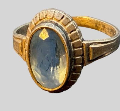 Auktion 375<br>alter Mädchenring, S-800- mit blauen Stein, RG ca. 51 [1]