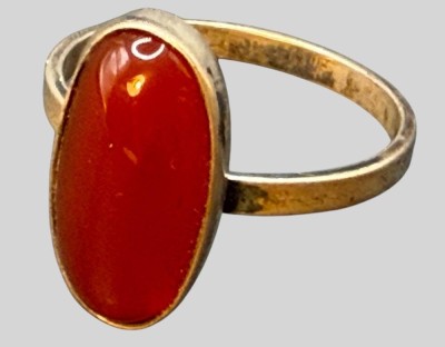 Auktion 375<br>Vintage Ring, Silber-800- mit Karneol, RG 55, 2,29 gr [1]