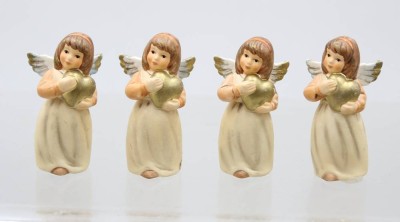 Auktion 375<br>4x kl. Goebel-Weihnachtsengel, ca. H-6cm [1]