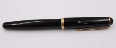 Auktion 375<br>Vintage-Montblanc-Füllfederhalter , 50er Jahre, 585er GG Feder, Gravur 