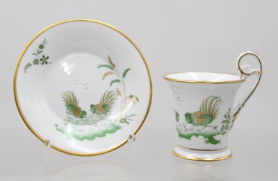 Auktion 375<br>Tasse mit U.T.,  Richard Ginori, Oro di Doccia, ca. H-9,5cm [1]