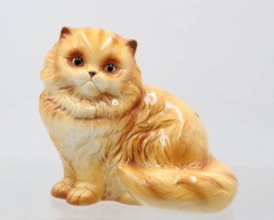 Auktion 375<br>Katze, Goebel, Unterglasurfarben, ca. H-11,5cm [1]