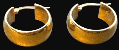Auktion 375<br>Paar Gold-Creolen 18 Ct -750-, D-2,5 cm, 2,67 gr [1]