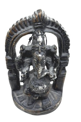 Auktion 375<br>kl. Ganesha Figur unter Bogen, Metall, H-9 cm, B-6 cm [1]