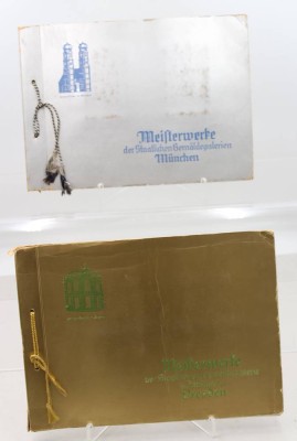 Auktion 375<br>2x Sammelalben, Meisterwerke der Staatlichen Gemäldegalerien Dresden u. München, kompl. [1]