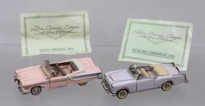 Auktion 375<br>zwei Franklin Mint  Modelle, 1:43, Sammlerserie „The Classic Cars of the Fifties“ [1]