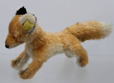 Auktion 375<br>vintage Steiff-Fuchs „Xorry“, Knopf u. Fahne, Nr. 318,00 [1]