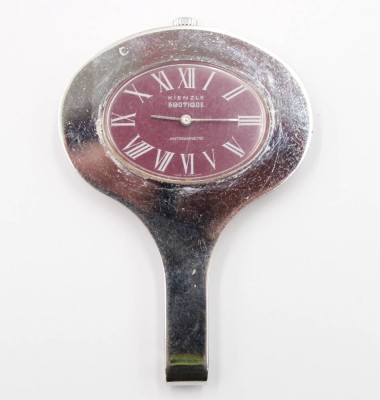 Auktion 375<br>mechanische Kienzle Boutique Umhängeuhr, Handaufzug, Werk läuft, ca. 8 x 5,5cm [1]