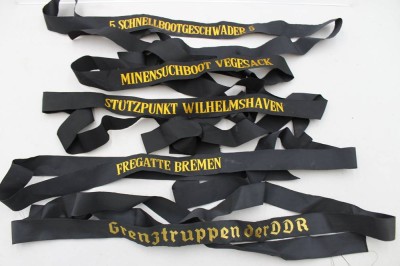 Auktion 375<br>5x div. Mützenbänder, neuzeitl. [1]