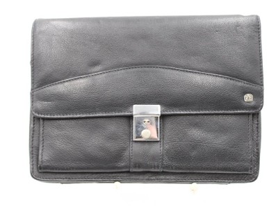 Auktion 375<br>Herren-Tasche, KH gemarkt, Leder, ca. 23 x 17cm [1]