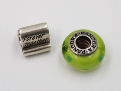 Auktion 375<br>2x Pandora-Charms, Silber [1]