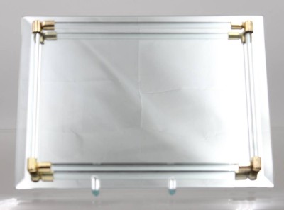 Auktion 375<br>Glastablett, neuzeitl., ca. H-4cm, 28 x 20cm [1]