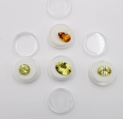 Auktion 375<br>4x Citrine, 3x Lemon, zus. ca. 32,2 Karat [1]