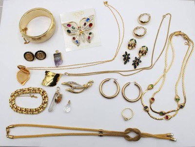Auktion 375<br>Konvolut Vintage-Modeschmuck, goldfarben [1]
