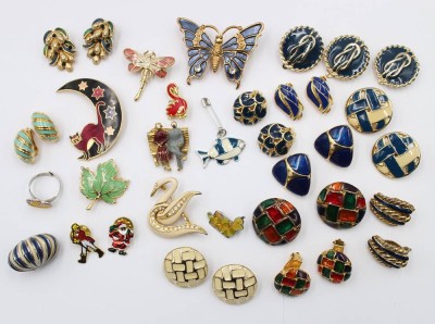 Auktion 375<br>Konvolut Modeschmuck, meist emailliert [1]