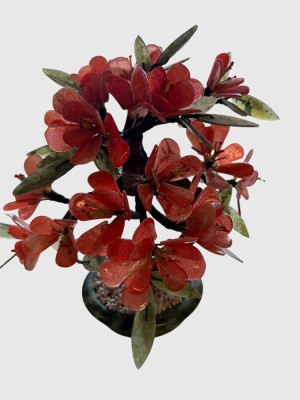 Auktion 375<br>gr. Jade Bonsai in Steintopf, H-ca. 28 cm [1]