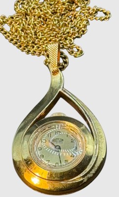 Auktion 375<br>mechan. Damenumhängeuhr an langer Double-Kette 