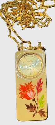 Auktion 375<br>mechan. Damenumhängeuhr an langer Double-Kette 