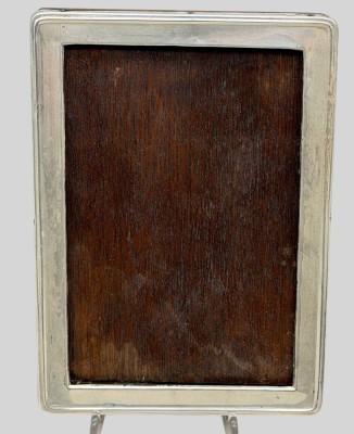 Auktion 375<br>Bilderahmen mit 925er Silbermontur, älter, RG 17,5 x 13cm, div. kl. Druckstellen [1]