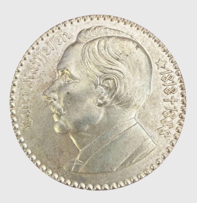 Auktion 376<br>versilberte Bronze Medaille, Raiffeisen,  