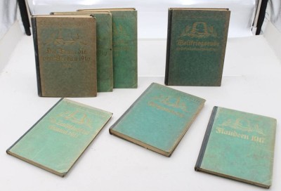 Auktion 376<br>7 Bände aus der Buchreihe „Schlachten des Weltkrieges“, 1920/30er Jahre,  im Auftrag des Reichsarchivs, Altersspuren [1]