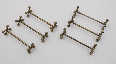 Auktion 376<br>6x Messerbänke, älter, wohl WMF, ca. L-7,5cm [1]