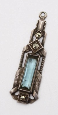 Auktion 376<br>Art-Déco Anhänger, 800er Silber, 1,8gr., L-3,3cm [1]