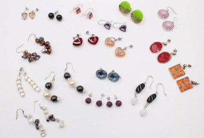 Auktion 376<br>Konvolut von 17 Paare div. Ohrschmuck, Silbermonturen [1]