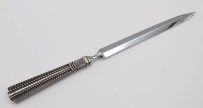 Auktion 376<br>Brieföffner, Silbergriff, Dänemark 1961, L-21,5cm [1]