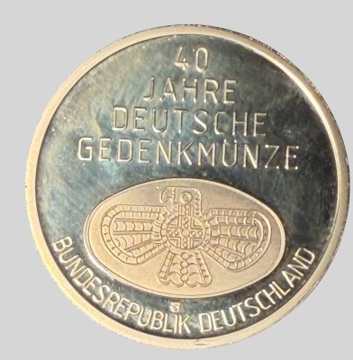 Auktion 376<br>Medaille 40 Jahre Deutsche Gedenkmünze 