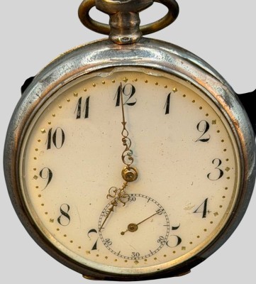Auktion 376<br>mechan HTU in Silbergehäuse-800-, Werk steht, D-4,5 cm [1]