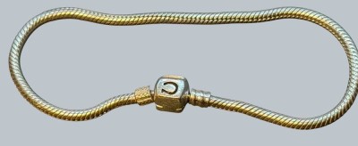 Auktion 376<br>Silber-925- Chamilia-Charm-Armband mit Schlangenkette und einem quadratischen Verschluss, L-ca. 20 cm, 14,03 gr [1]