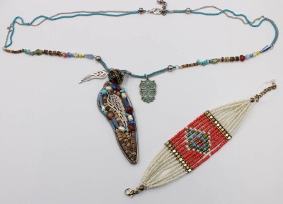 Auktion 376<br>2 Teile Modeschmuck im Boho Stil [1]