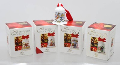 Auktion 376<br>5 x Weihnachtsglocken von Hutschenreuther  [1]