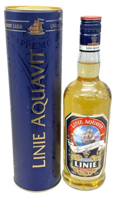 Auktion 376<br>Flasche Linie Aquavit in Karton, um 2000 [1]
