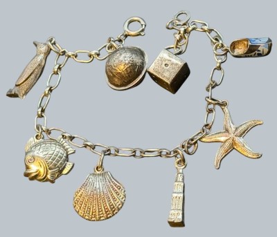 Auktion 376<br>Bettelarmband, Silber-800- 