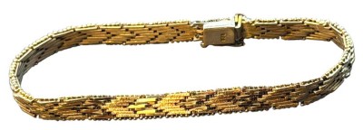 Auktion 376<br>Silberarmband-835- mit  Kastenschloss, L-20 cm, 14,39 gr. [1]
